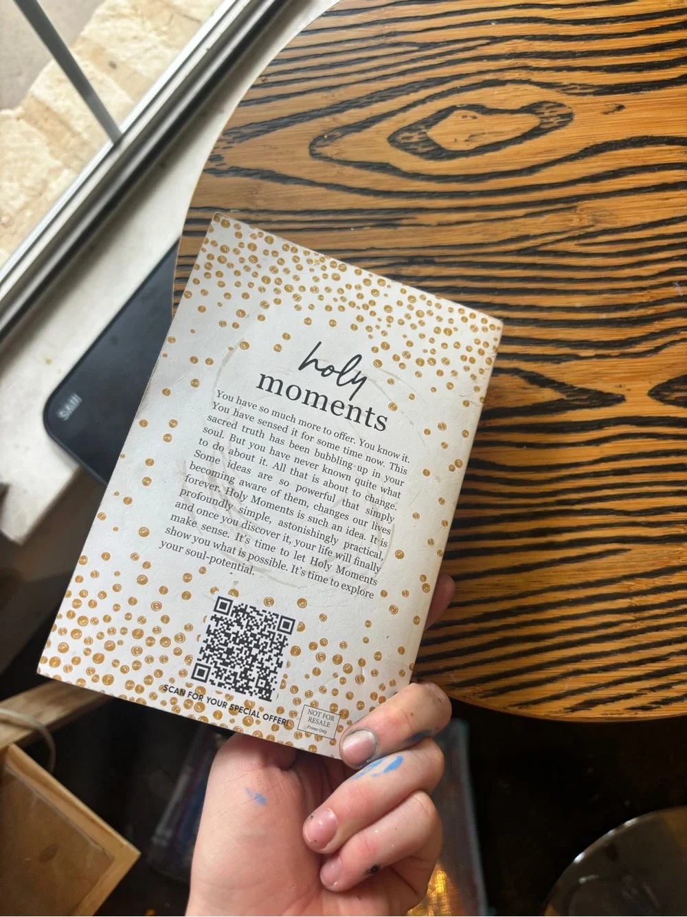 Holy Moments Hardcover Book - White & Gold